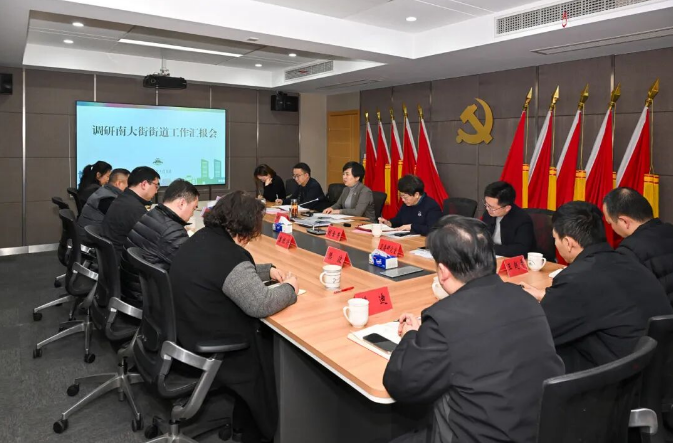 区领导调研南大街街道